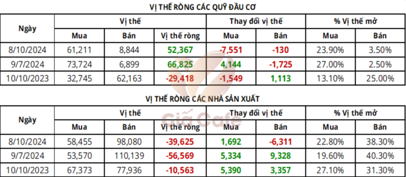 b&aacute;o c&aacute;o vị thế giao dịch c&agrave; ph&ecirc; arabica